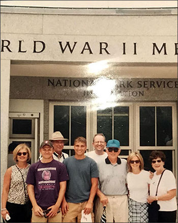 the Sherlin Family at the WW2 memorial